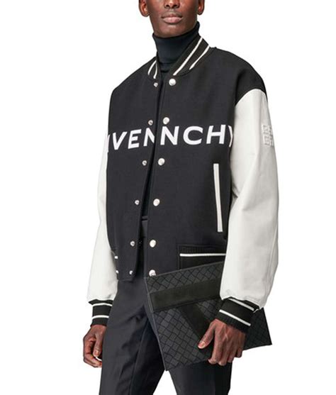 givenchy letterman jacket|givenchy wool jacket.